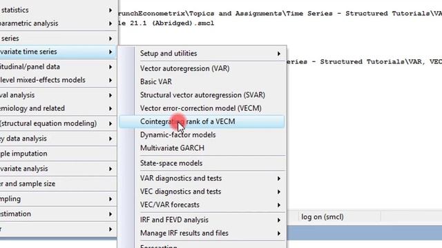 (Stata13): How to Perform Johansen Cointegration Test #var #vecm #Johansen #cointegration смотреть онлайн