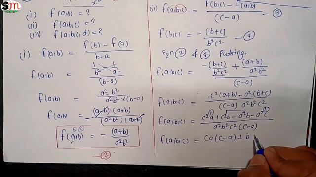 find divided difference f(x)=1/x^2 f(a,b) f(a,b,c) f(a,b,c,d) lec3 | divided Difference смотреть онлайн