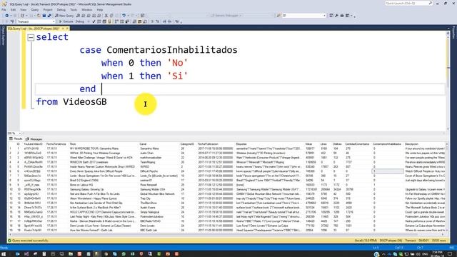 Case (TRANSACT SQL SERVER 2017) смотреть онлайн