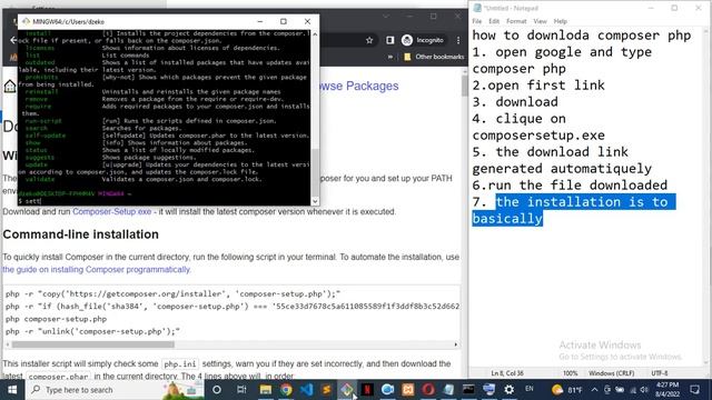How to Install PHP 8.1 & Composer on Windows 10 смотреть онлайн