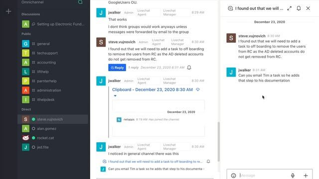 RocketChat Reply In thread смотреть онлайн
