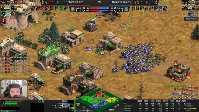 НУ, ЭТО ШЕДЕВР: 2vs2 матч между лучшими игроками мира в Age Of Empires 2