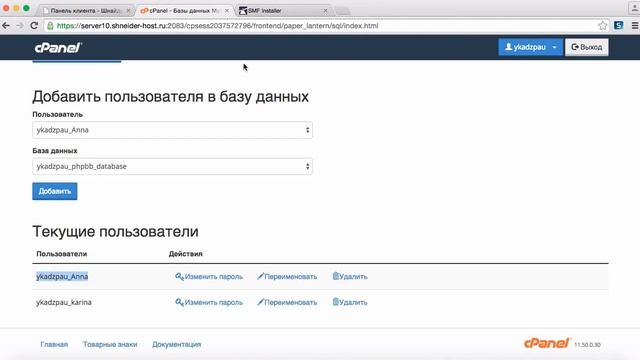 Установка SMF на хостинг cPanel из исходников смотреть онлайн
