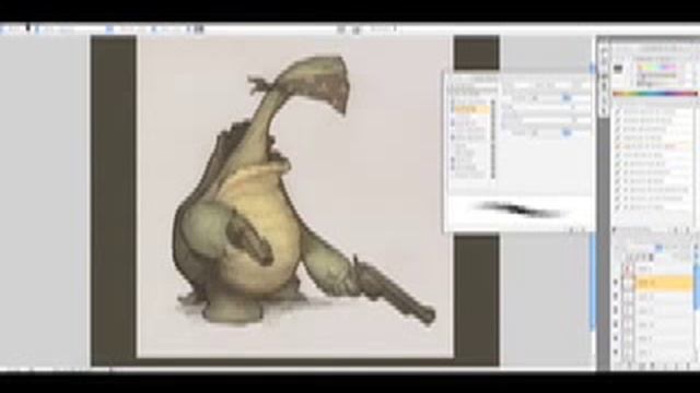 Justin Gerard's Photoshop Brush Demonstration смотреть онлайн
