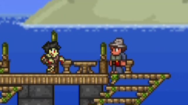 Зомби и Рыбак - Террария Анимация смотреть онлайн