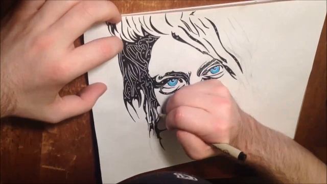Holon Ink - Selah Sue Pen/Ink Drawing Time Lapse смотреть онлайн
