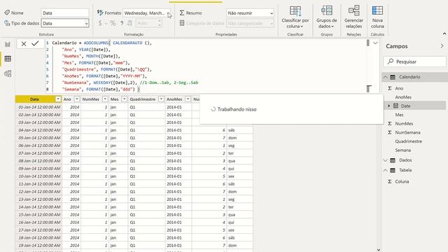 Power BI - Como gerar um calendário automático já com várias colunas? смотреть онлайн