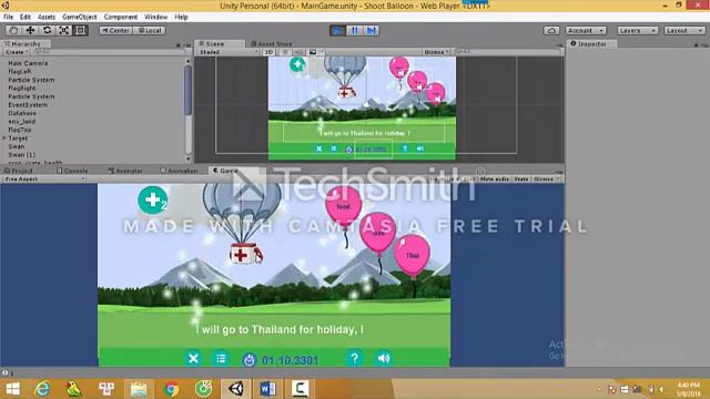 DEMO GAME PICK THE BALLOON - UNITY 2 смотреть онлайн