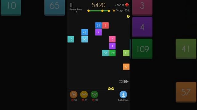 Balls Bricks Breaker 2 Level 352 смотреть онлайн