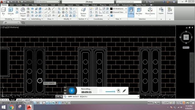 How to Make Front Elevation of a building/House in Autocad смотреть онлайн