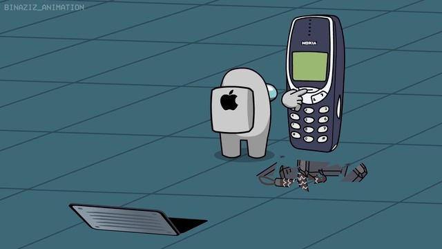 Cup song APPLE vs NOKIA in Among us смотреть онлайн
