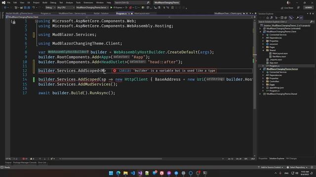 MudBlazor Toggle Dark/Light Theme смотреть онлайн