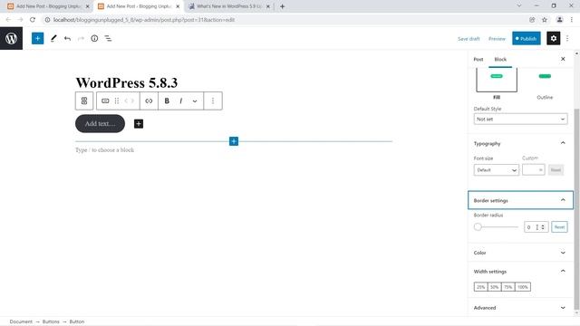 Improvements to Border Control in Button Block | WordPress 5.9 Update | Blogging Unplugged Clips смотреть онлайн