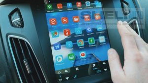 Штатная магнитола в стиле Tesla, для Ford Focus 3 + камера заднего вида