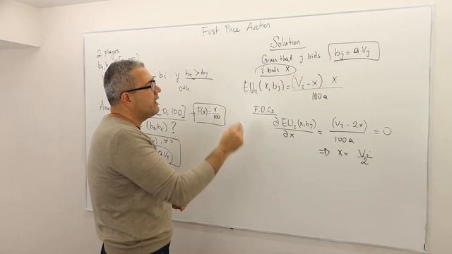 8. An Example for Bayesian Nash Equilibrium: First Price Auction (Game Theory Playlist 9) смотреть онлайн