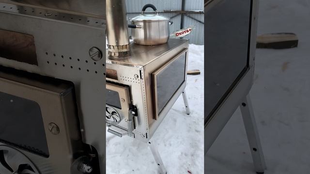 Печь Камин для палатки Охотникам и Рыбакам смотреть онлайн
