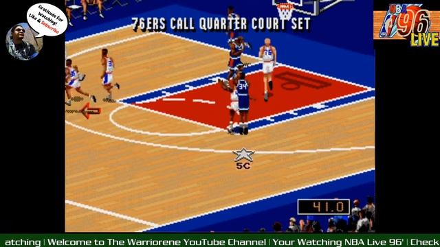 NBA Live 96 | Fowling Other Players | SNES Gaming смотреть онлайн
