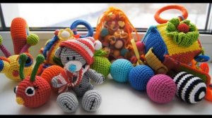 Как связать развивающий кубик крючком.