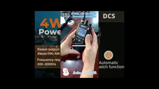 QYT CB-58 (Zastone CB-58) Си-Би портативка 2021 года. смотреть онлайн