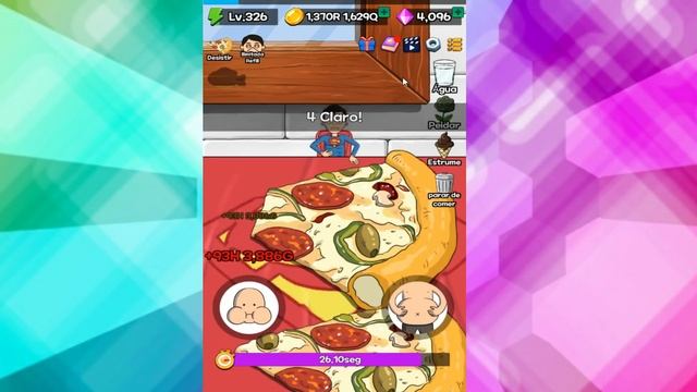 COMENDO OS NOVOS ALIMENTOS DOS GIGANTES - Food Fighter Clicker смотреть онлайн