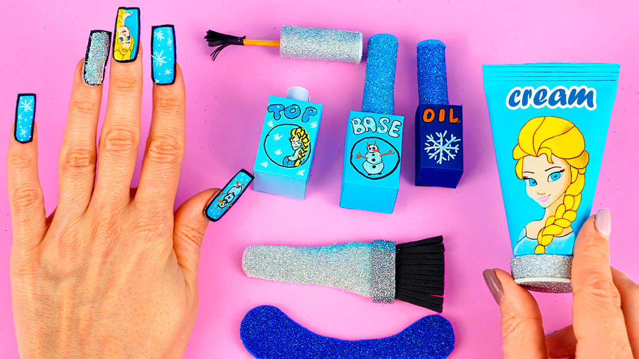 Ногти из бумаги Как сделать красивый маникюр на поделки самоделки смотреть онлайн