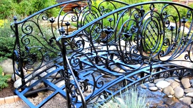 Садовый мостик для дачи ковка металл смотреть онлайн