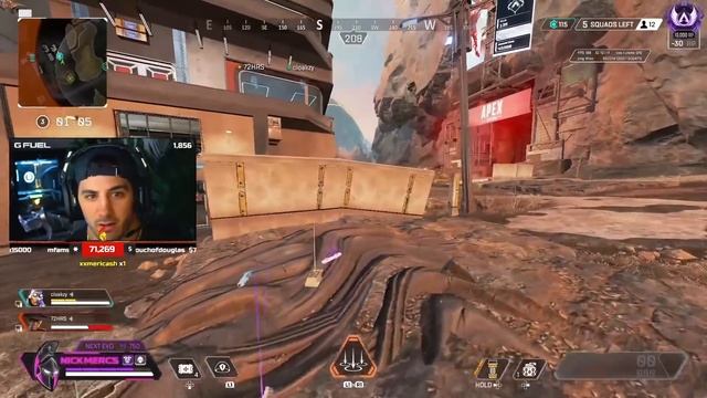 TSM ImperialHal watches Nickmercs vs Hacker while spectating this hacker in Apex Legends смотреть онлайн