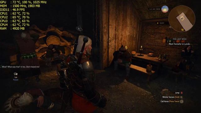 The Witcher 3 - R9 390 / i5 4690K / Nvidia HairWorks смотреть онлайн