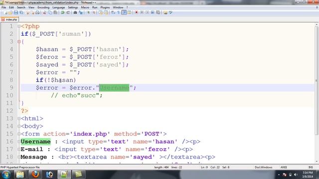 12 PHP & MySQL Php Pre Form Validation(Bangla) смотреть онлайн
