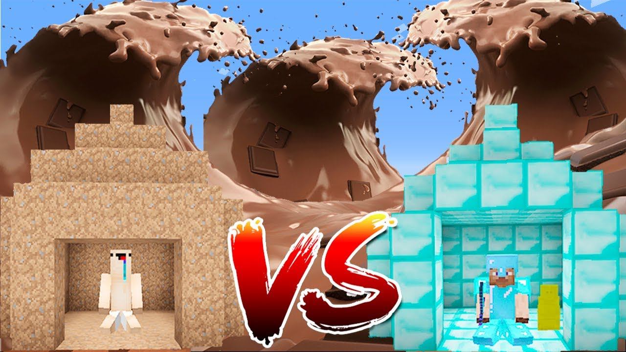 НУБ ПРОТИВ ЦУНАМИ ИЗ ШОКОЛАДА! КАК ВЫЖИТЬ НУБУ В МАЙНКРАФТЕ! ТРОЛЛИНГ смотреть онлайн