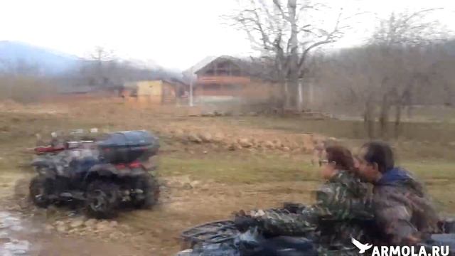 Прогулки на Квадроциклах в Лаго-Наки по лесу, грязи, бездорожью | ARMOLA.RU смотреть онлайн