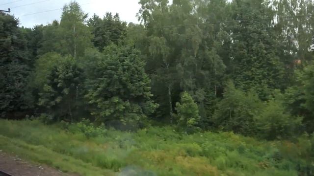 Аэроэкспресс из Домодедово. Вид из окна, весь путь. смотреть онлайн