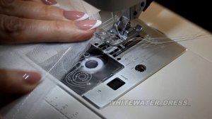 Обработка фатина/сетки. Тонкая строчка.