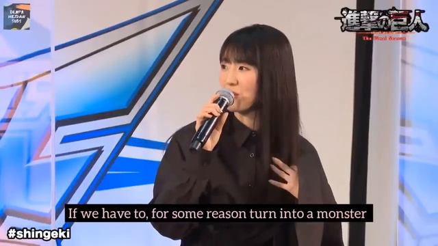 Yui Ishikawa As (Mikasa Ackerman)❤🇯🇵 Talks About The Sunset-Blushing Eren & Mikasa🌅