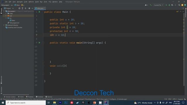 Access modifiers in Java | private public protected in java | Java Tutorial in Hindi 2022 смотреть онлайн