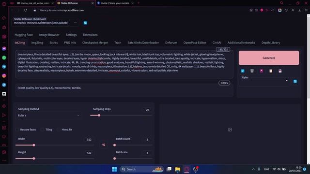 CARA MEMBUAT AI ART DENGAN MENGGUNAKAN STABLE DIFFUSION GOOGLE COLAB смотреть онлайн