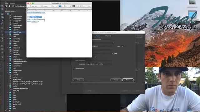 Adobe Dreamweaver: Setting Up A New FTP Account смотреть онлайн
