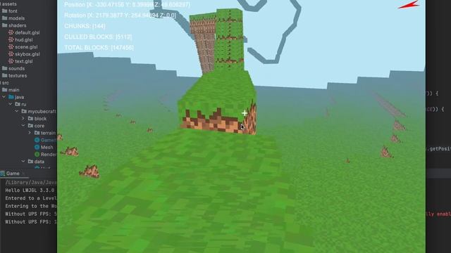 Cubecraft JAVA Game Engine - Сумасшествие с созданием блоков смотреть онлайн