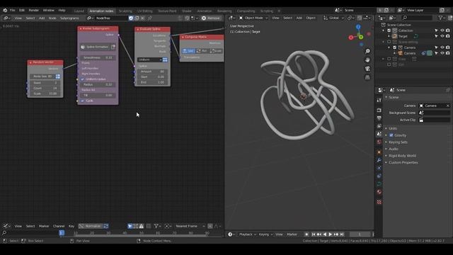 [Demo] Procedural looping tunnel without intersection - blender animation nodes смотреть онлайн