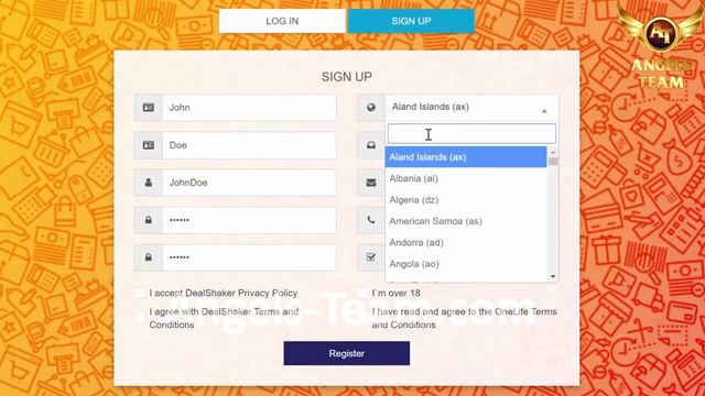 DealShaker Регистрация и вход смотреть онлайн