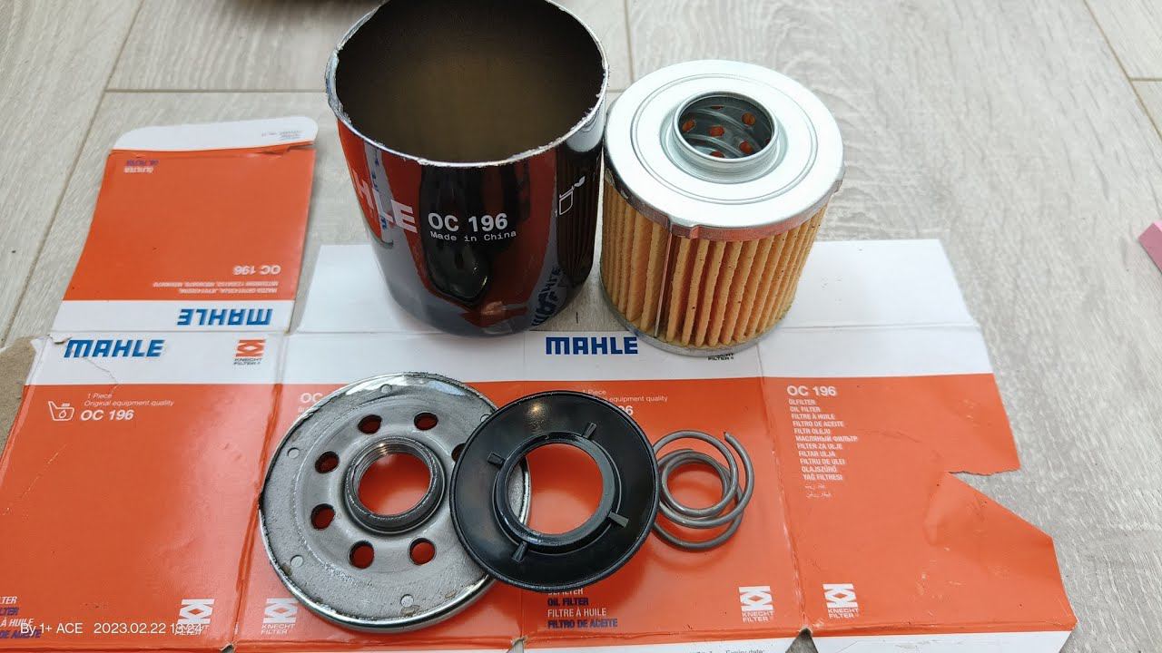 Распил масляного фильтра MAHLE OC196 (China) смотреть онлайн