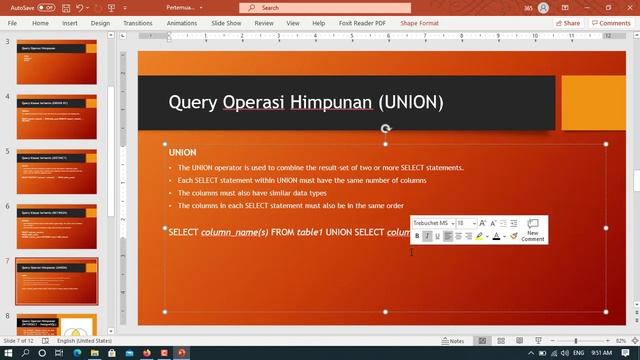9 - Query Klausa tertentu dan query himpunan смотреть онлайн