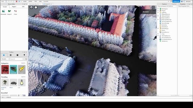 Create map city or lanscape в Roblox Studio смотреть онлайн