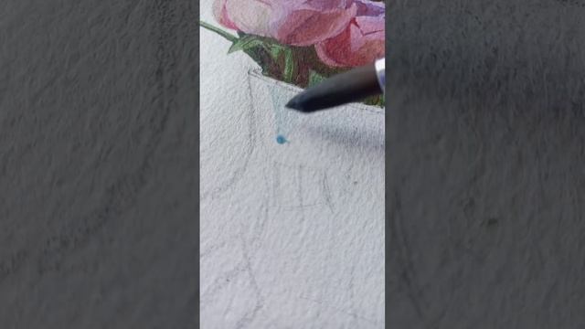 это розы или пионы? #акварель #рисование #натюрморт #шортс #рисую #художка #творчество #сочисириус смотреть онлайн
