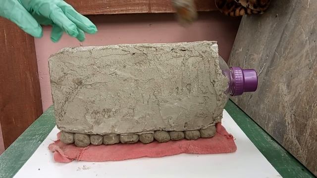 ВАЗОЧКА из Цемента и Пластиковой Бутылки смотреть онлайн