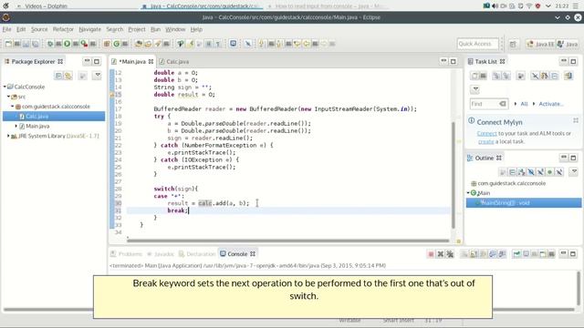 Basic Java Application - Console Calculator смотреть онлайн
