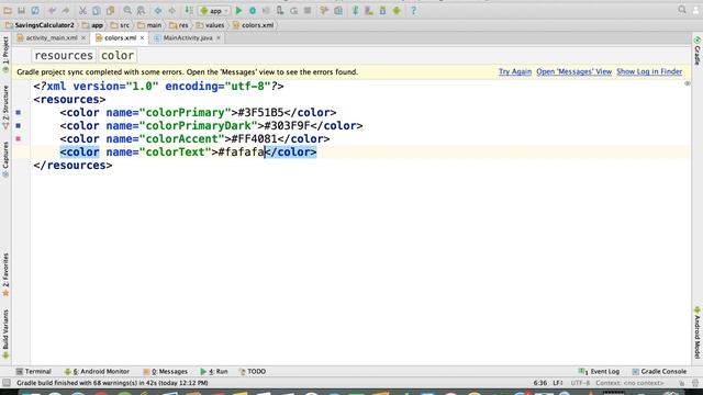 Java - Define New Color Scheme | Savings Calculator Project смотреть онлайн