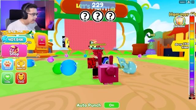 การแข่งขันสุดแปลกถอดหัวมาทุบใครทุบสูงสุดชนะ Head Fly Race : Roblox смотреть онлайн