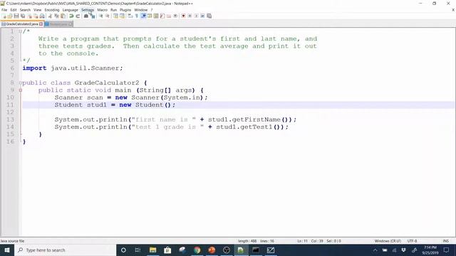 Java 1, Fall 2019 - Chapter 4 Lecture Part 1 смотреть онлайн
