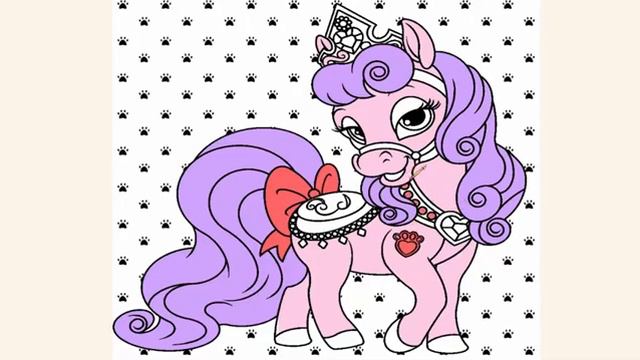 Disney Princess Palace Pet Bloom|Whisker Haven Tales Coloring Pages|Раскраска Королевские питомцы H смотреть онлайн